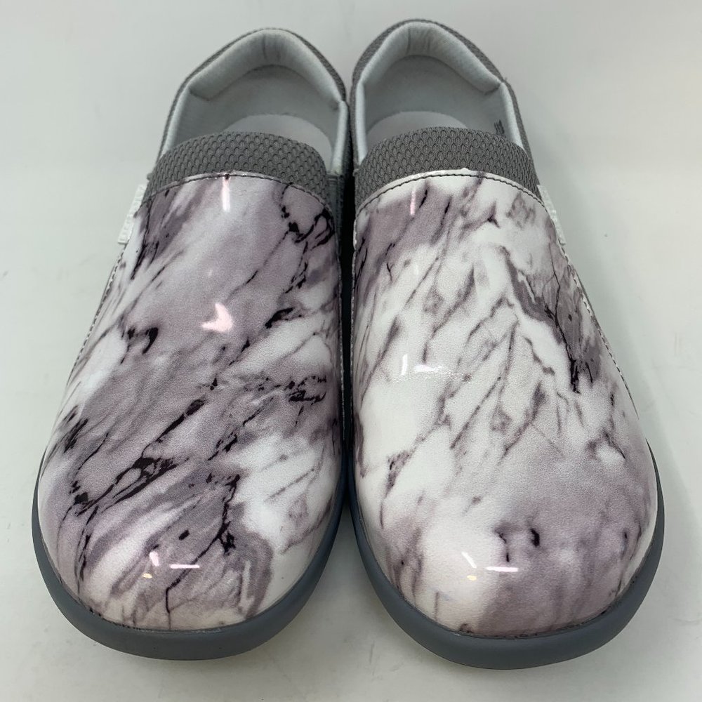 Alegria Women's Duette Clog Slip On Grey White Size 41 EU US 11 M